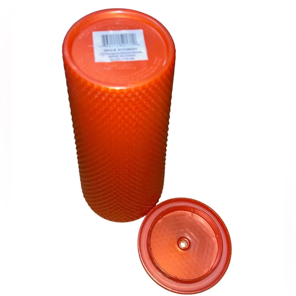 NWT Starbucks Pearlized Orange Studded Tumbler (No Straw) Venti 24oz Fall 2022